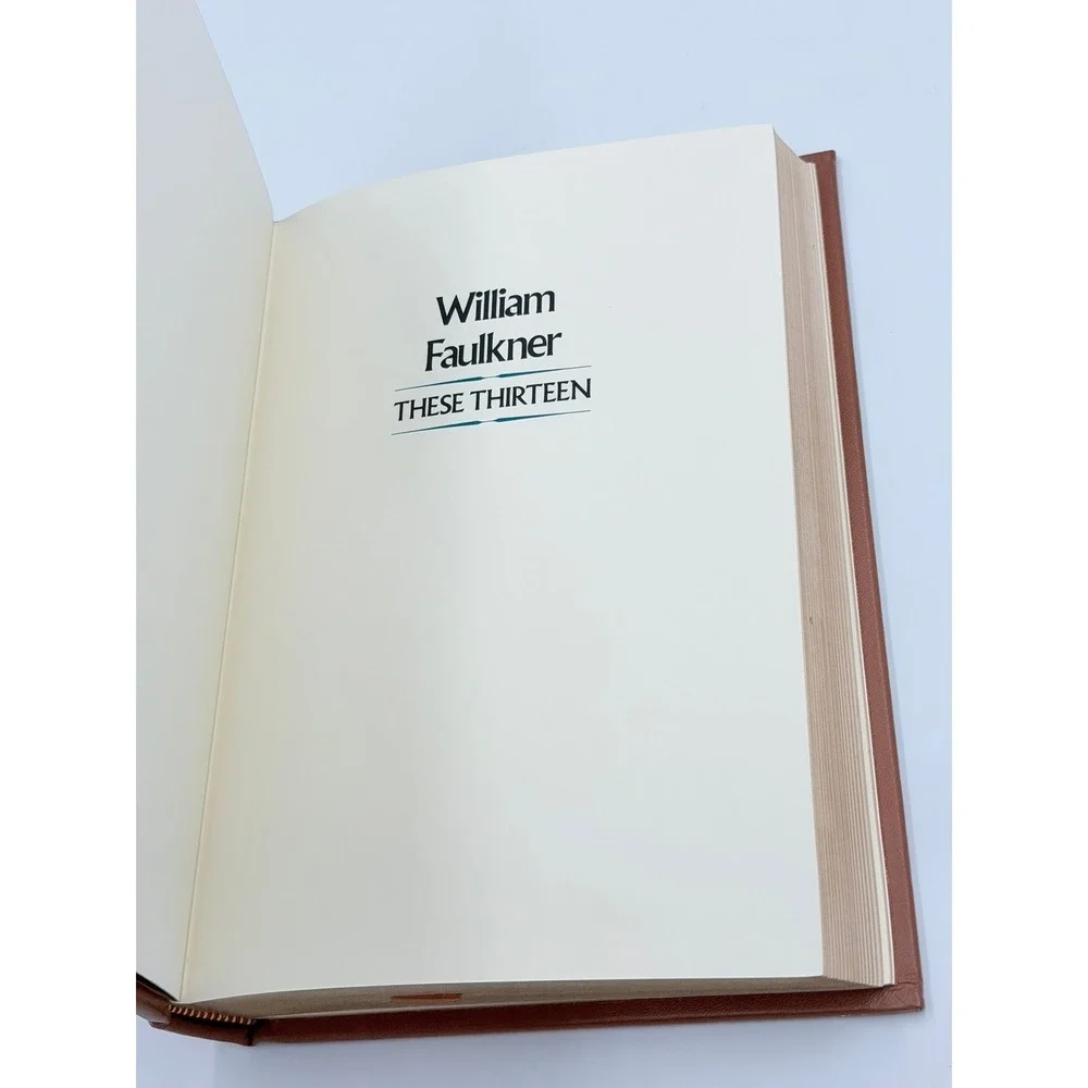 William‎ Faulkner These Thirteen Franklin Library 1979 Leather Limited Edition